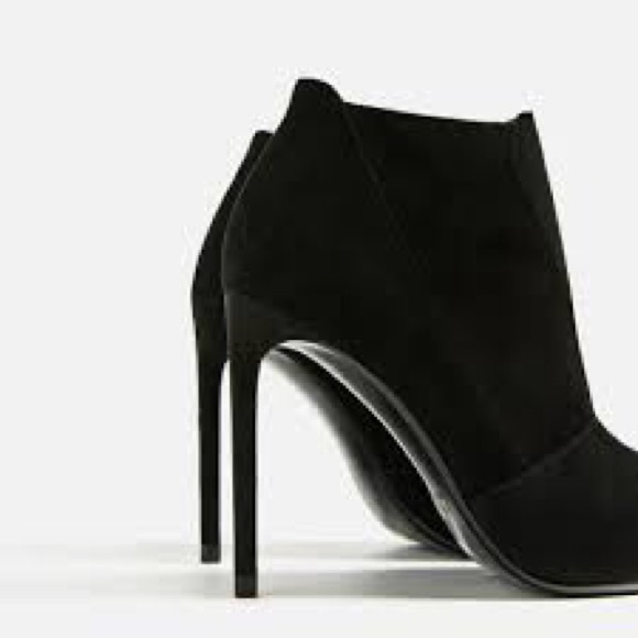 ZARA 100% LEATHER STILETTO ANKLE BOOTS BRAND NEW WITH TAGS US 9 EUR 40 - Picture 4 of 4